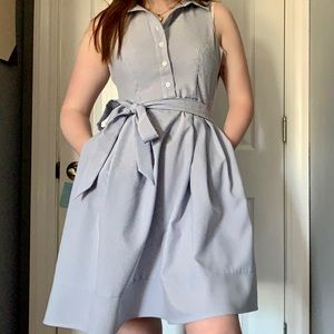 50s Style Seersucker Picnic Dress